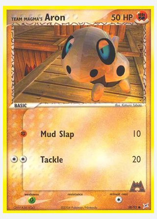 Team Magma's Aron — catalogusbeeld