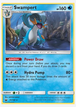 Swampert — catalogusbeeld