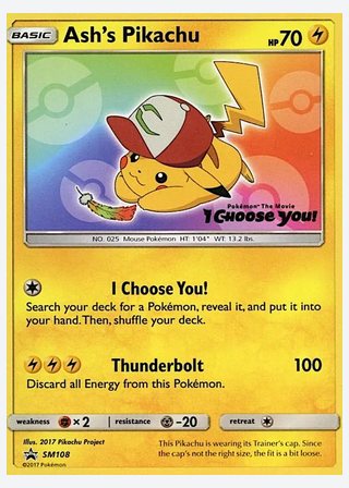 Ash's Pikachu — catalogusbeeld