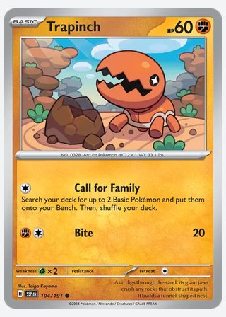 Trapinch — catalogusbeeld