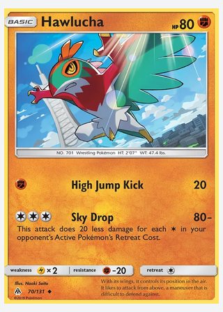 Hawlucha — catalogusbeeld