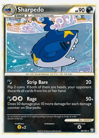 Sharpedo — catalogusbeeld