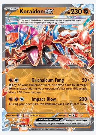 Koraidon ex — catalogusbeeld