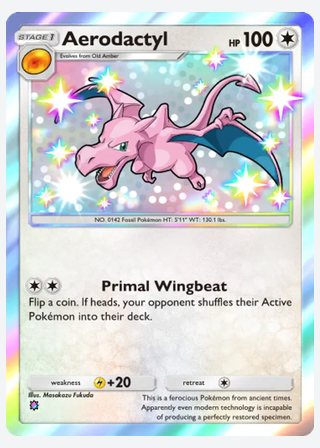 Aerodactyl — catalogusbeeld