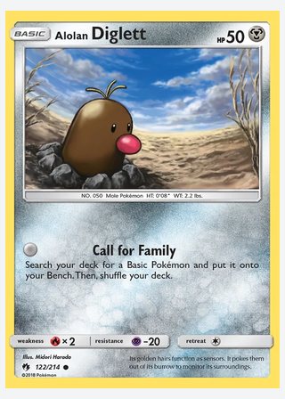 Alolan Diglett — catalogusbeeld