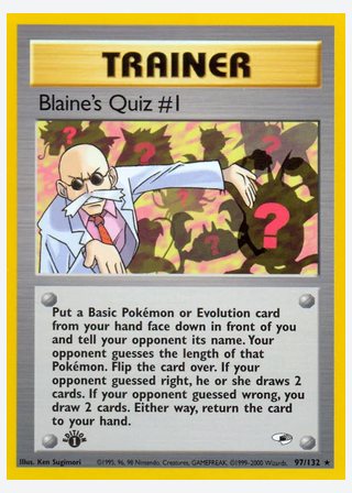 Blaine's Quiz #1 — catalogusbeeld