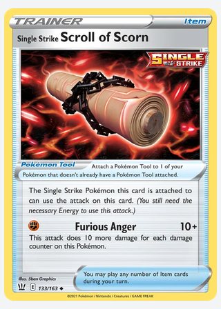 Single Strike Scroll of Scorn — catalogusbeeld