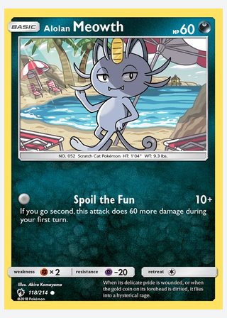Alolan Meowth — catalogusbeeld