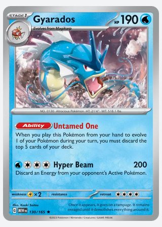 Gyarados — catalogusbeeld