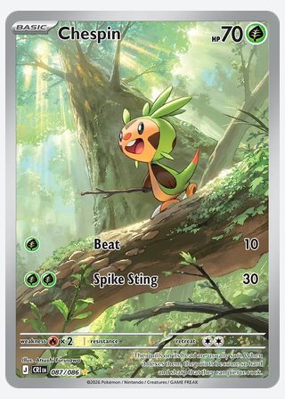 Chespin — catalogusbeeld