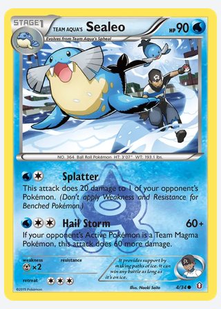 Team Aqua's Sealeo — catalogusbeeld