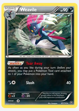 Weavile — catalogusbeeld