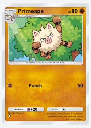 Primeape — catalogusbeeld
