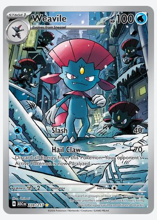 Weavile — catalogusbeeld