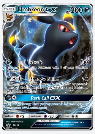 Umbreon GX — catalogusbeeld