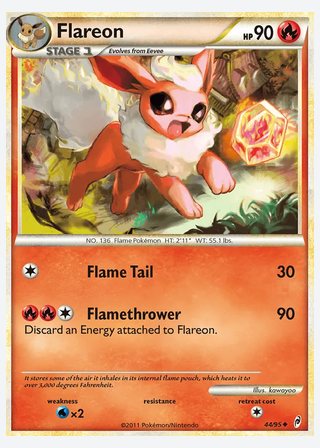 Flareon — catalogusbeeld