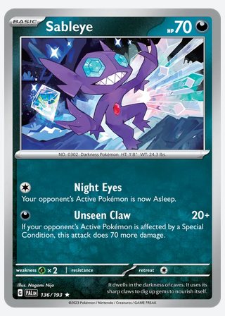 Sableye — catalogusbeeld