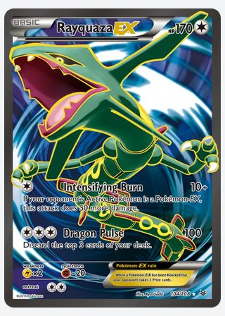 Rayquaza EX — catalogusbeeld