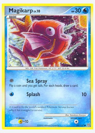Magikarp — catalogusbeeld