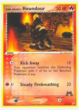 Team Magma's Houndour — catalogusbeeld