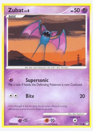 Zubat — catalogusbeeld