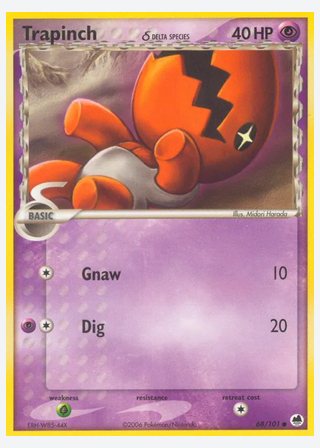 Trapinch δ — catalogusbeeld