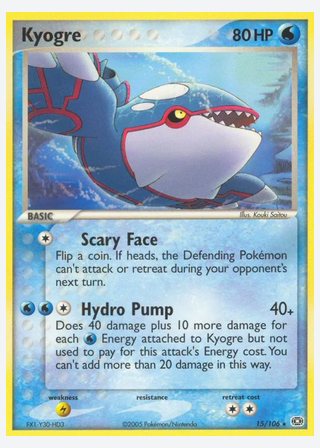 Kyogre — catalogusbeeld