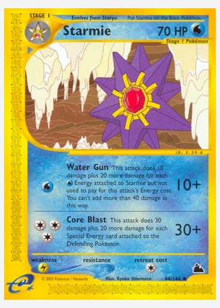 Starmie — catalogusbeeld