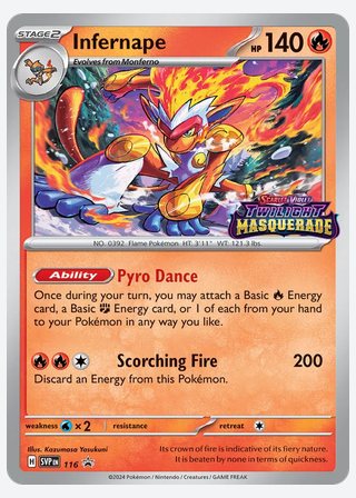 Infernape — catalogusbeeld
