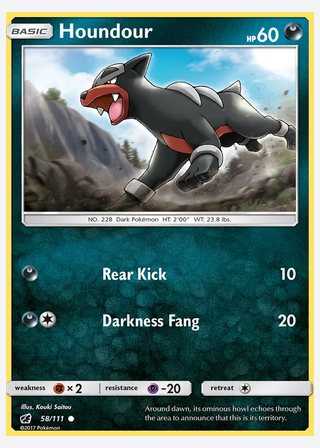 Houndour — catalogusbeeld