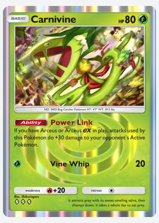 Carnivine — catalogusbeeld