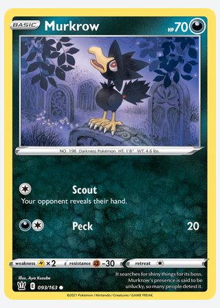 Murkrow — catalogusbeeld