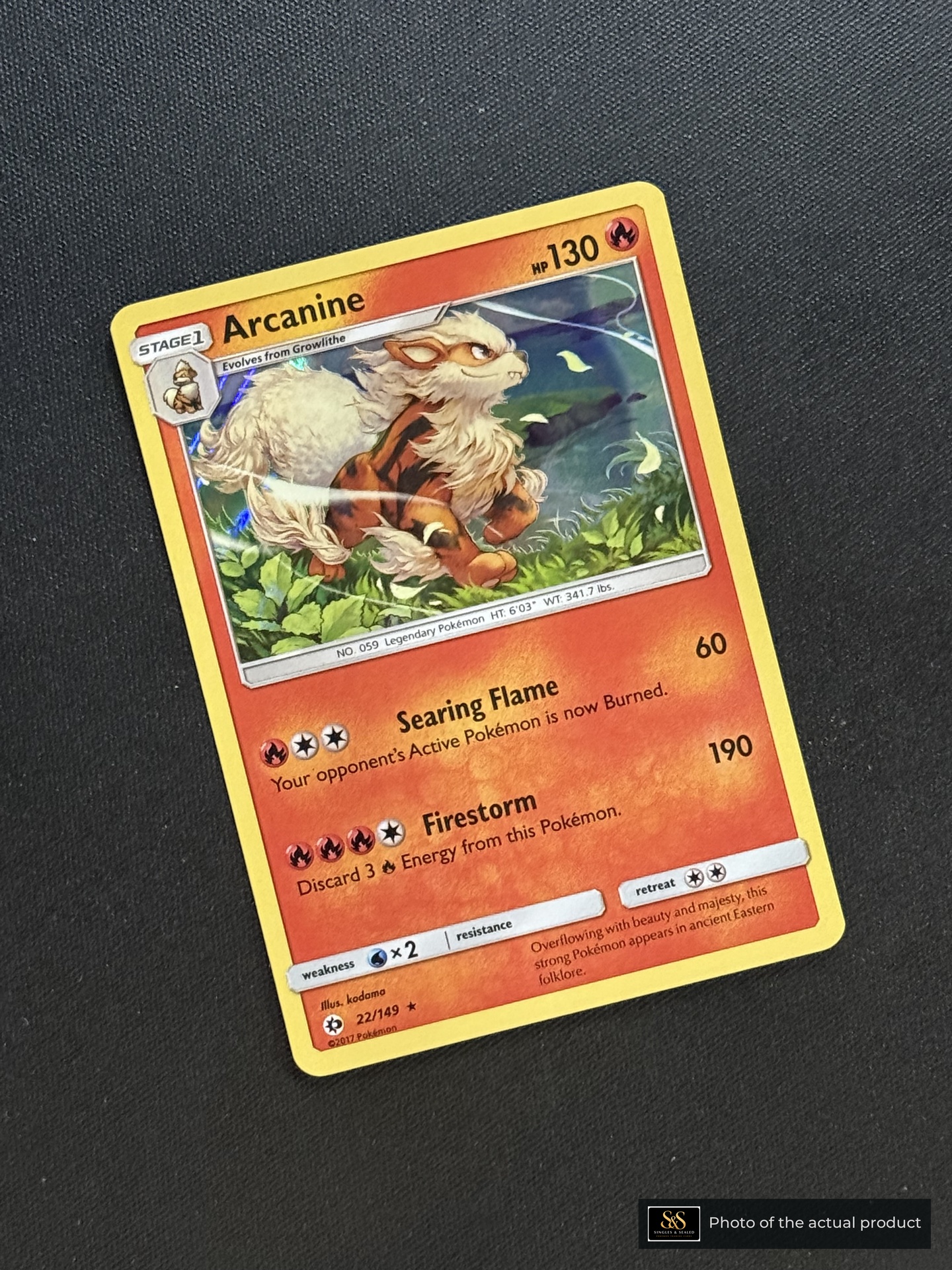 Arcanine — echte voorzijde