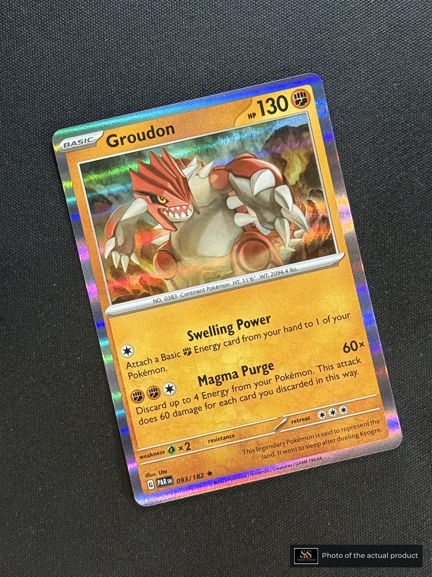 Groudon — echte voorzijde