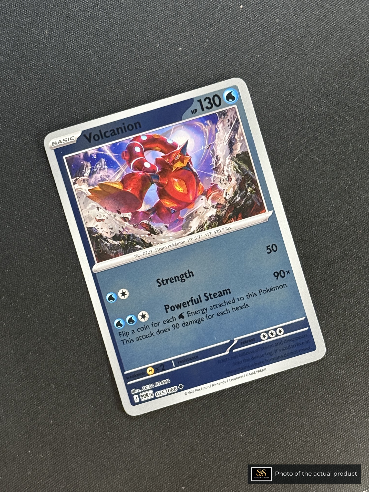 Volcanion — echte voorzijde