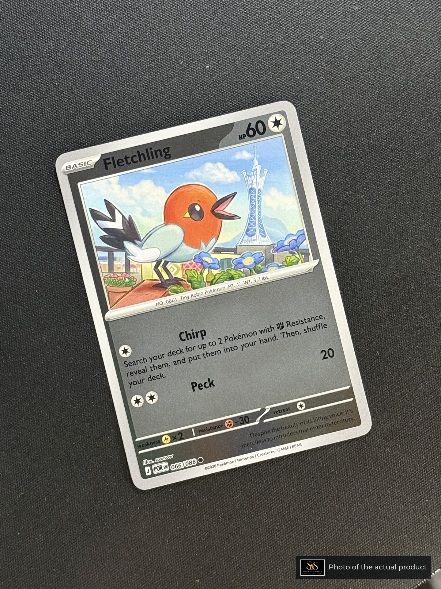 Fletchling — echte voorzijde