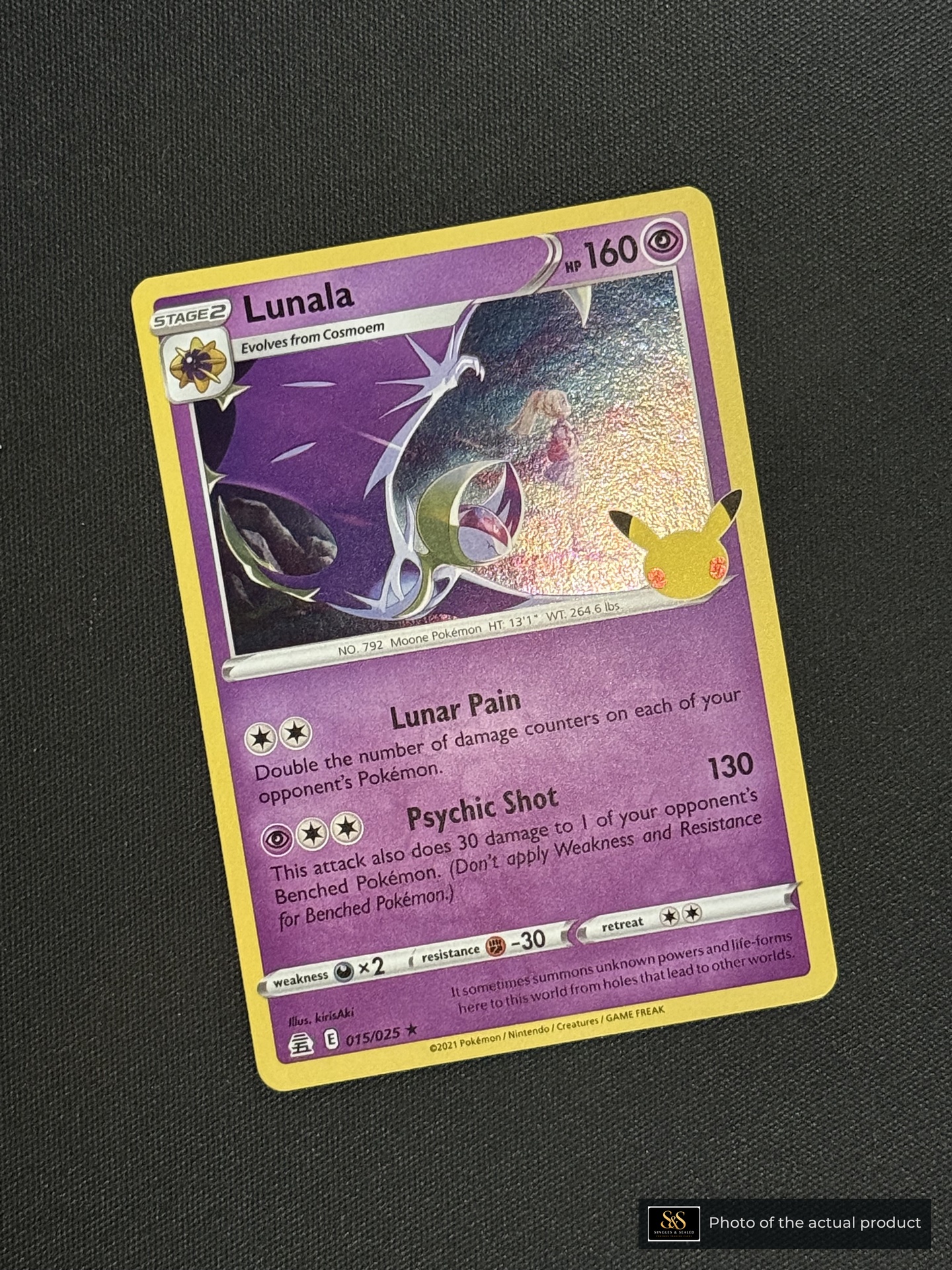 Lunala — echte voorzijde