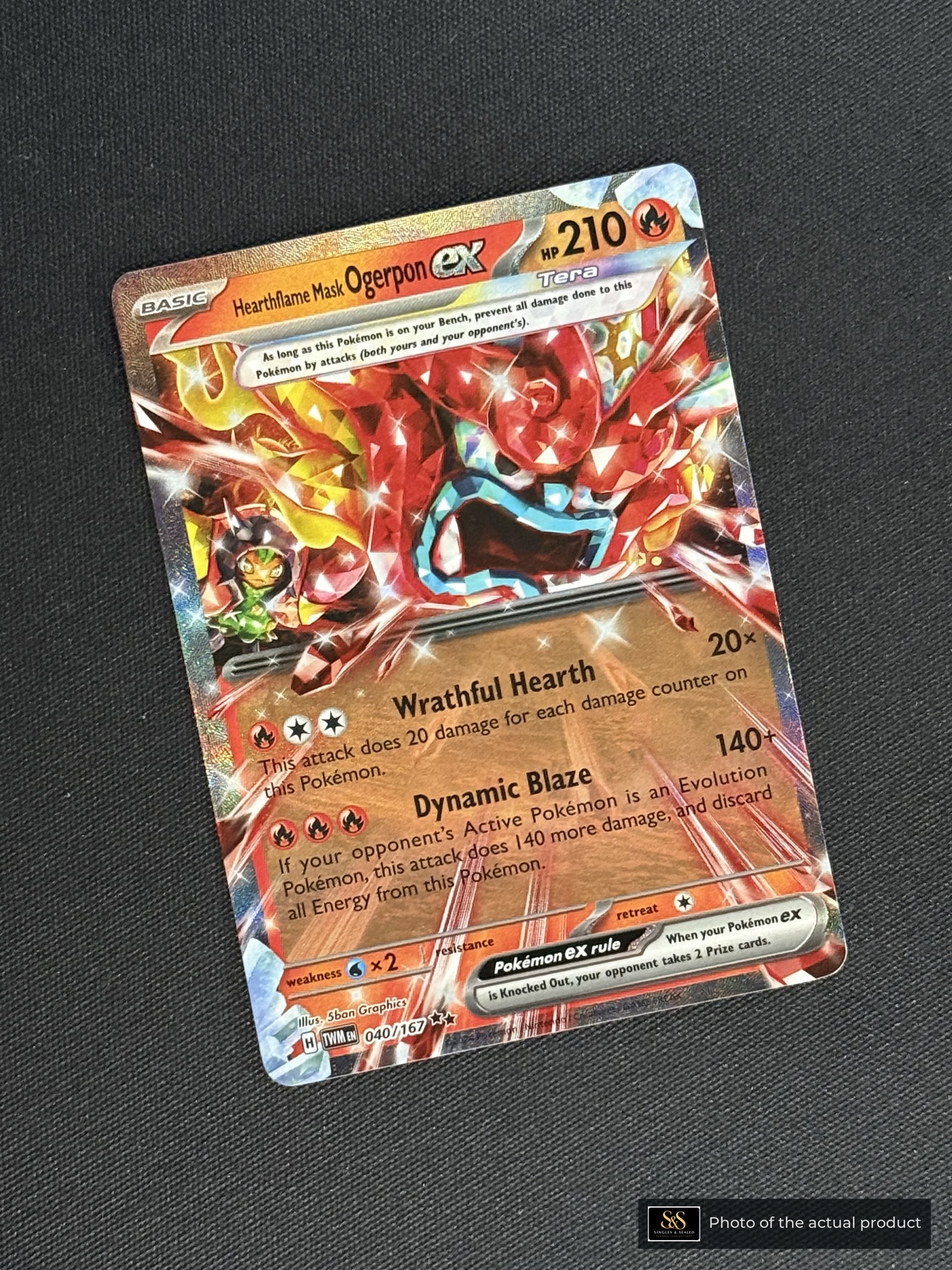 Hearthflame Mask Ogerpon ex — echte voorzijde