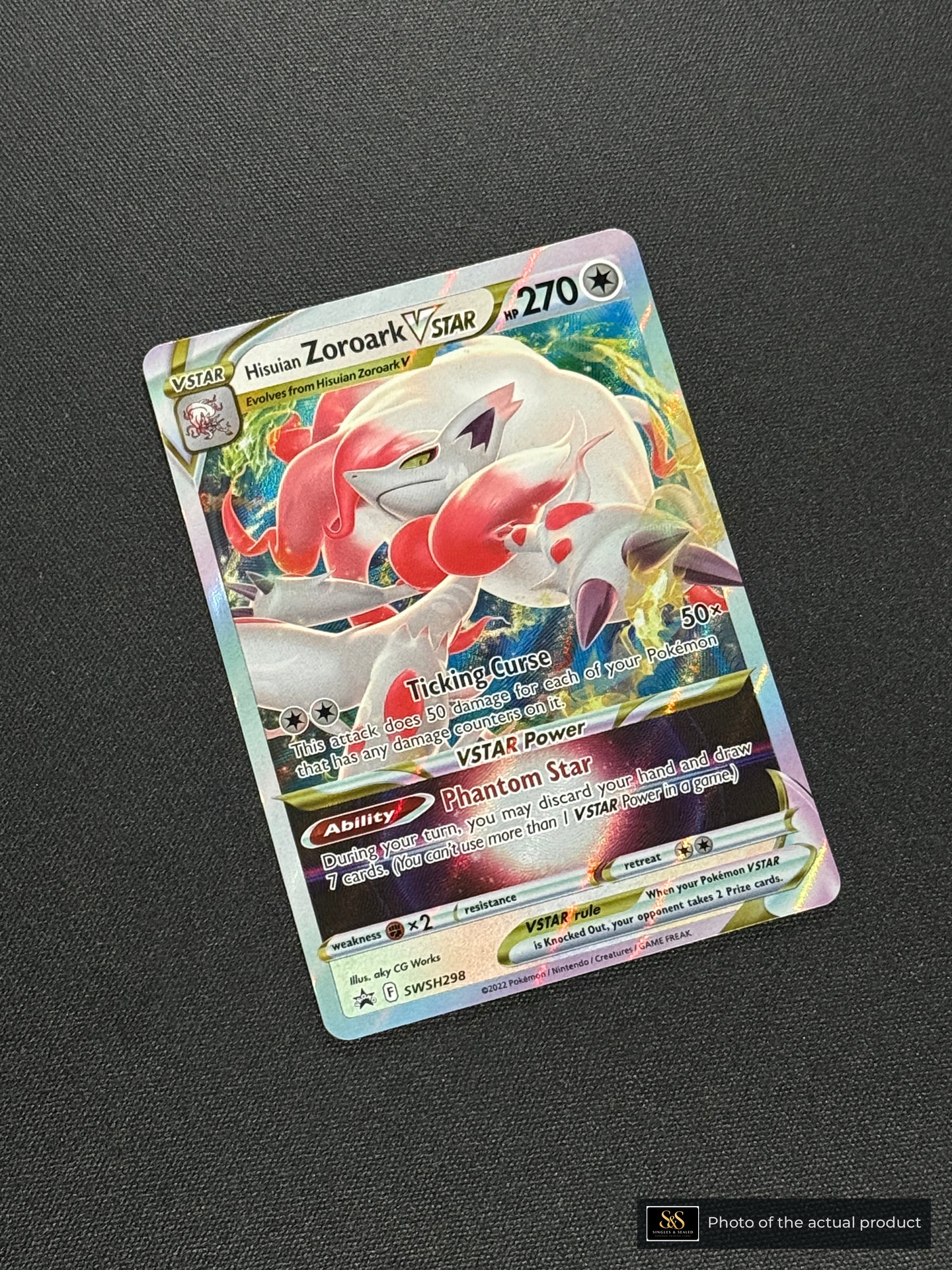 Hisuian Zoroark VSTAR — echte voorzijde