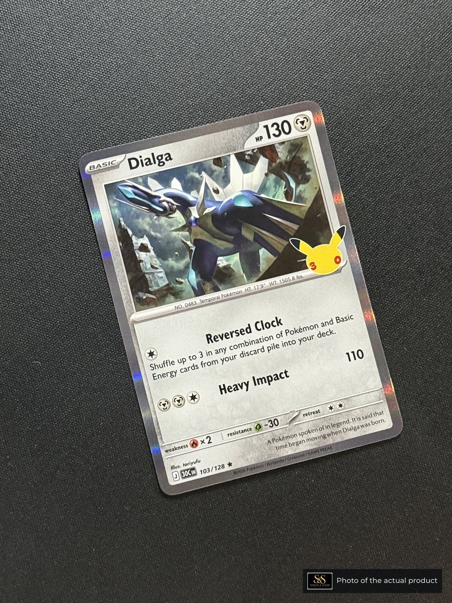 Dialga — echte voorzijde