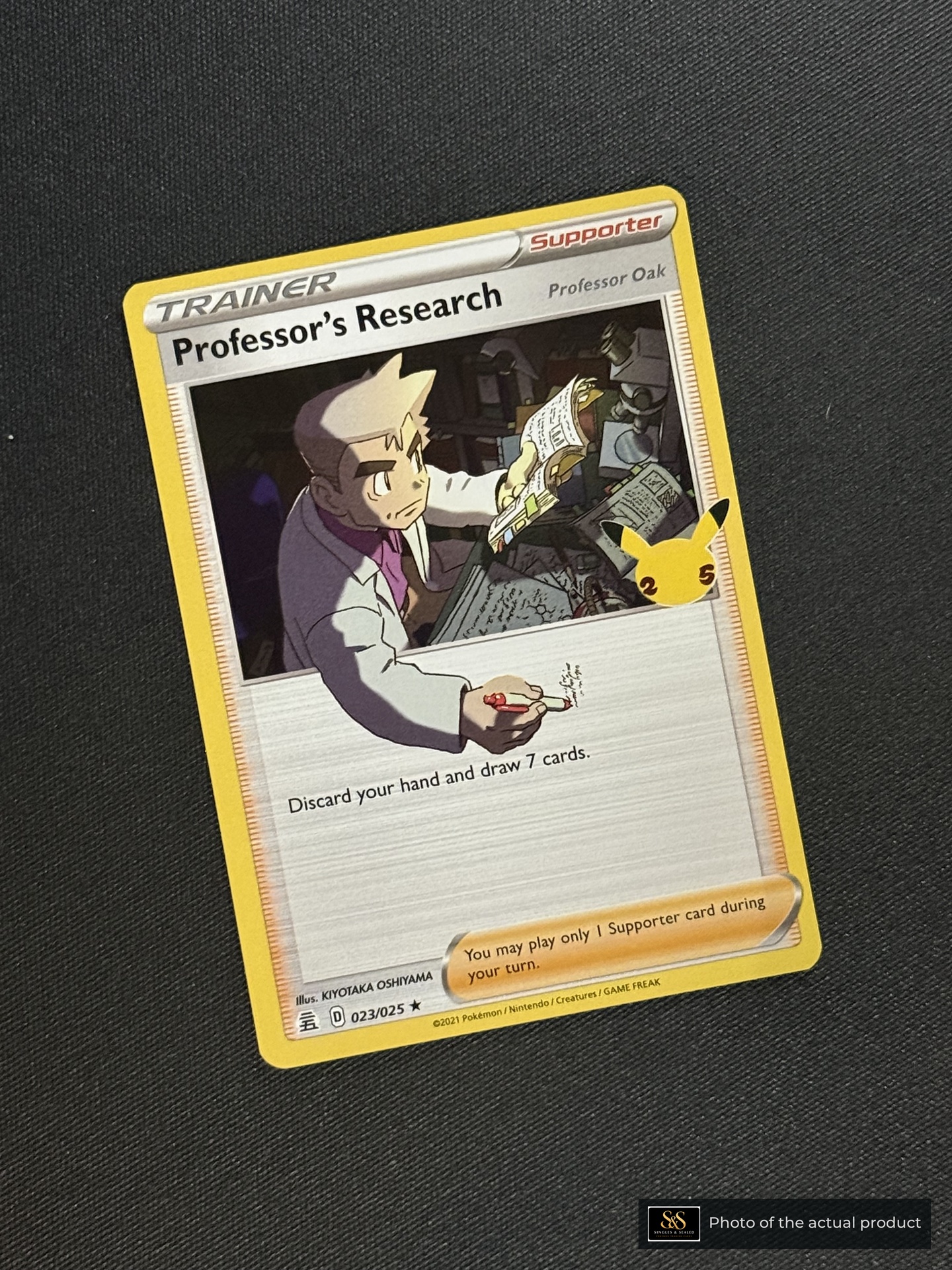 Professor's Research (Professor Oak) — echte voorzijde