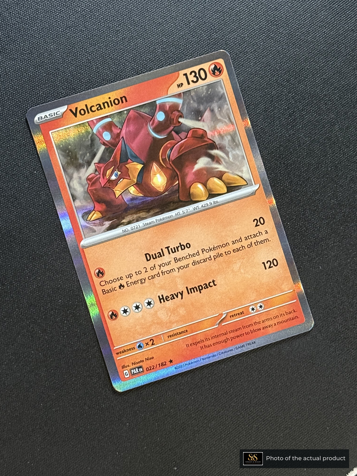 Volcanion — echte voorzijde