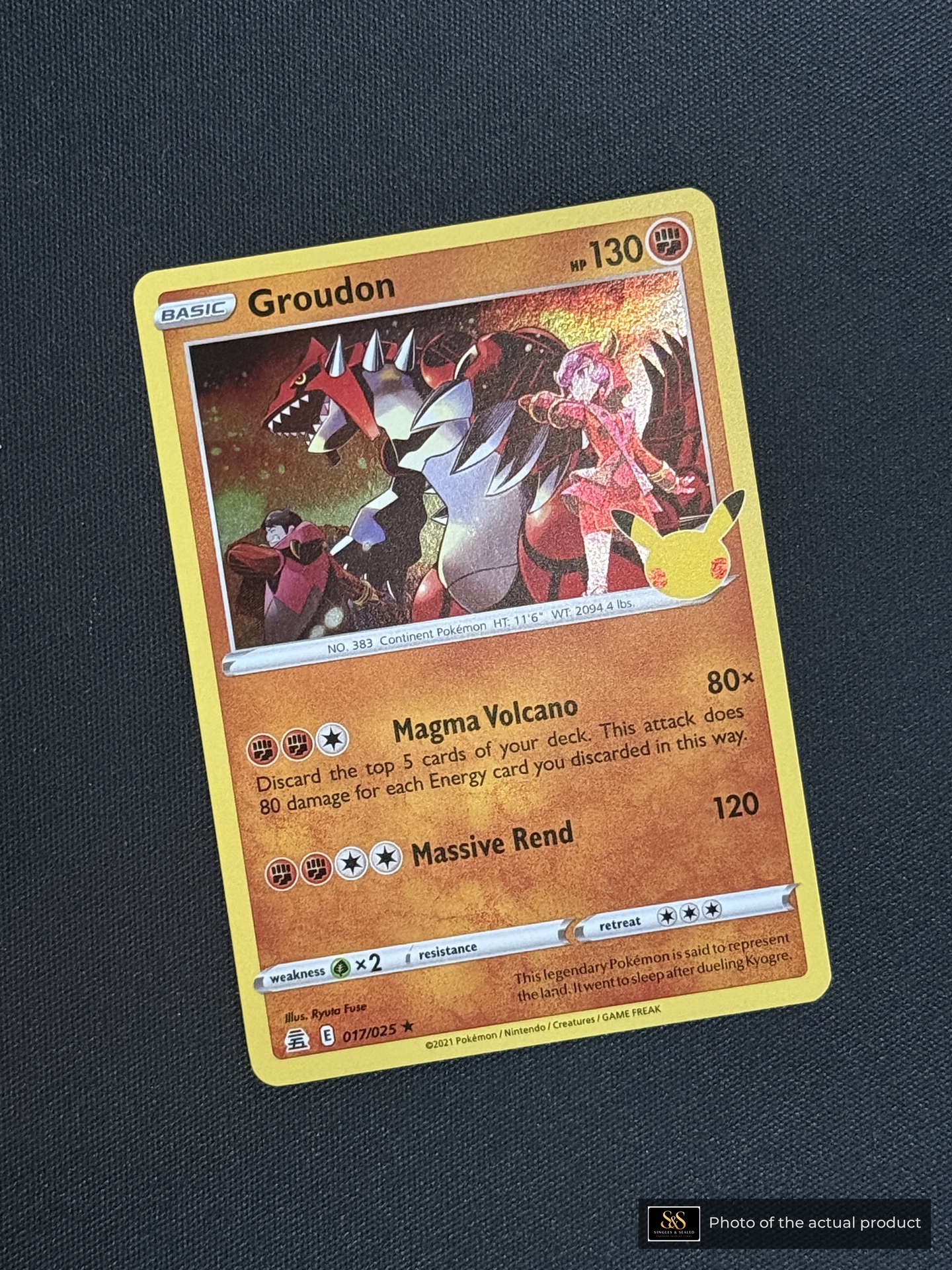 Groudon — echte voorzijde