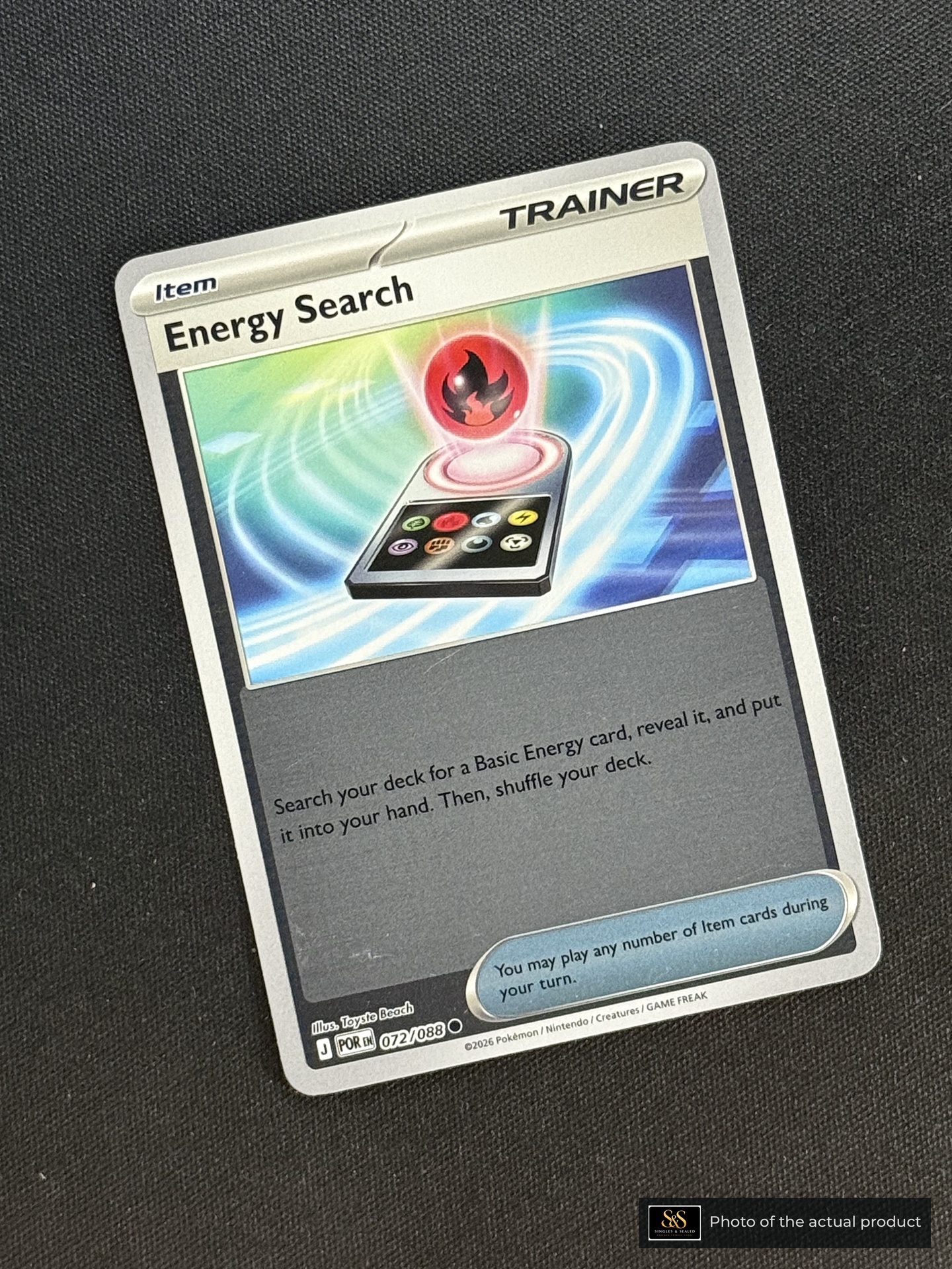 Energy Search — echte voorzijde