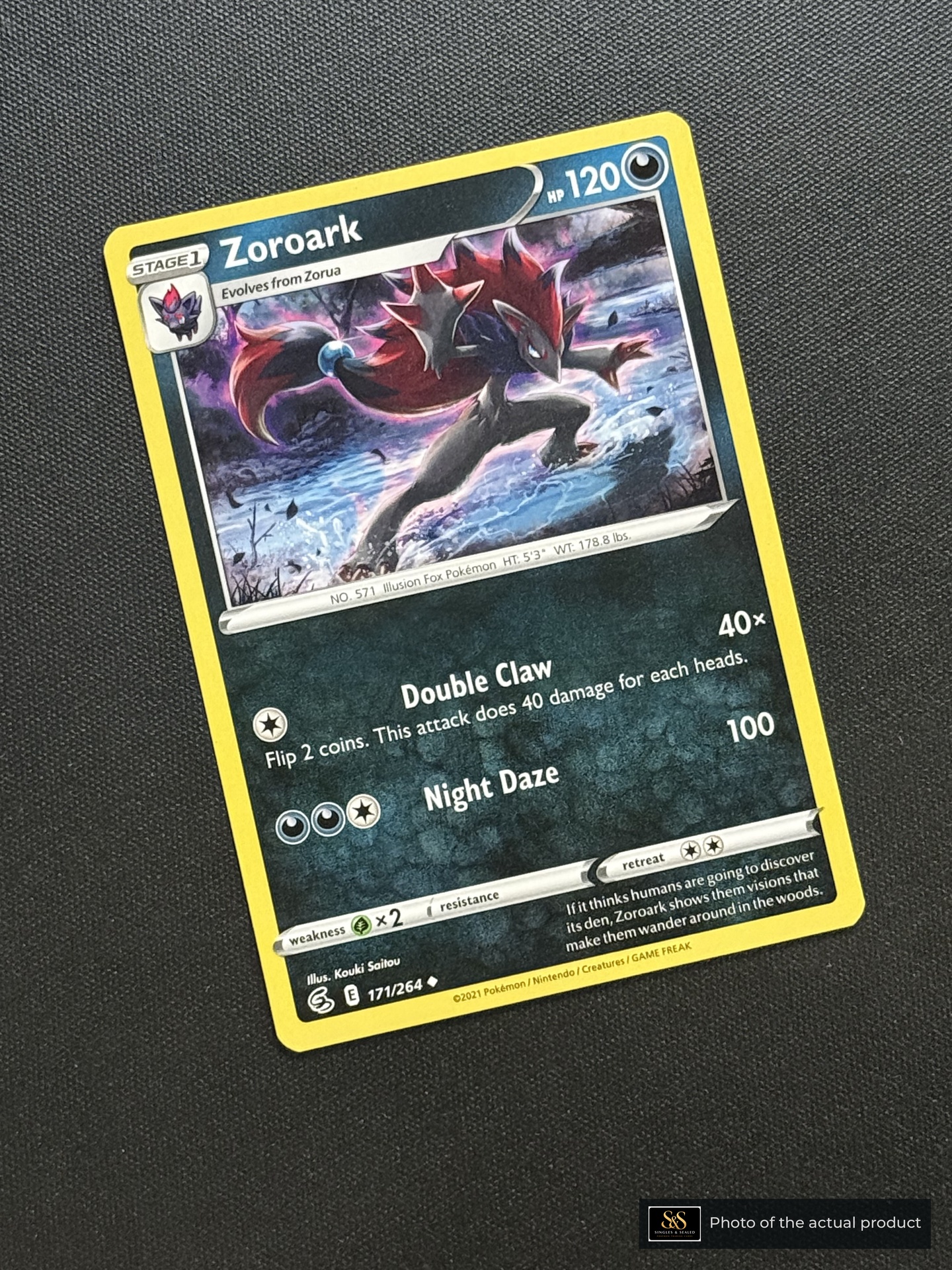 Zoroark — echte voorzijde