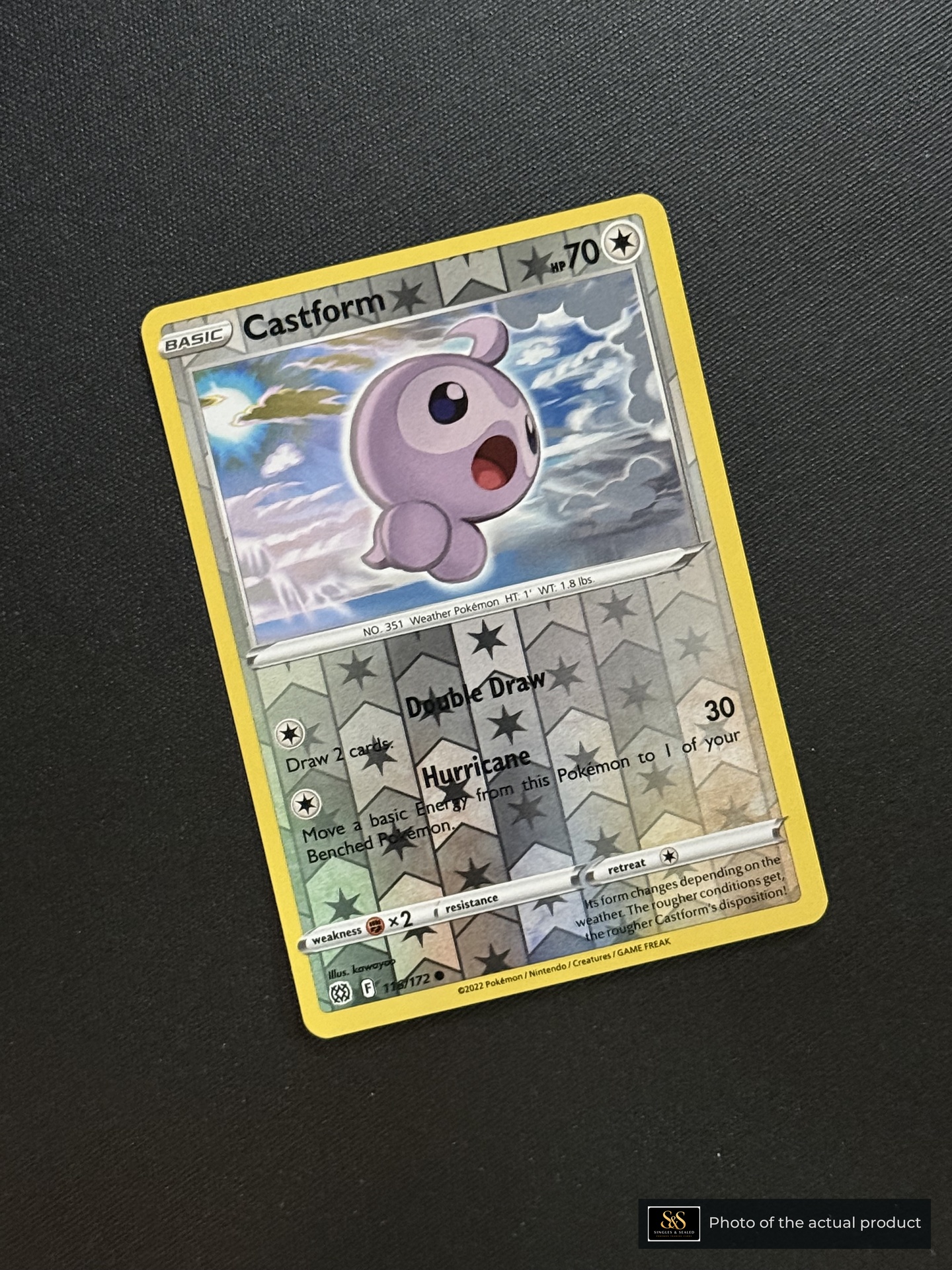 Castform — echte voorzijde