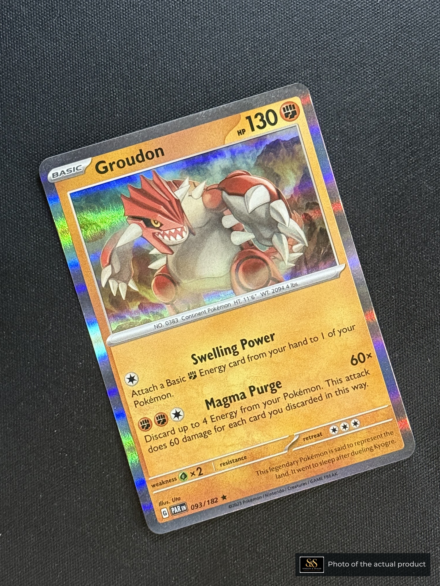 Groudon — echte voorzijde