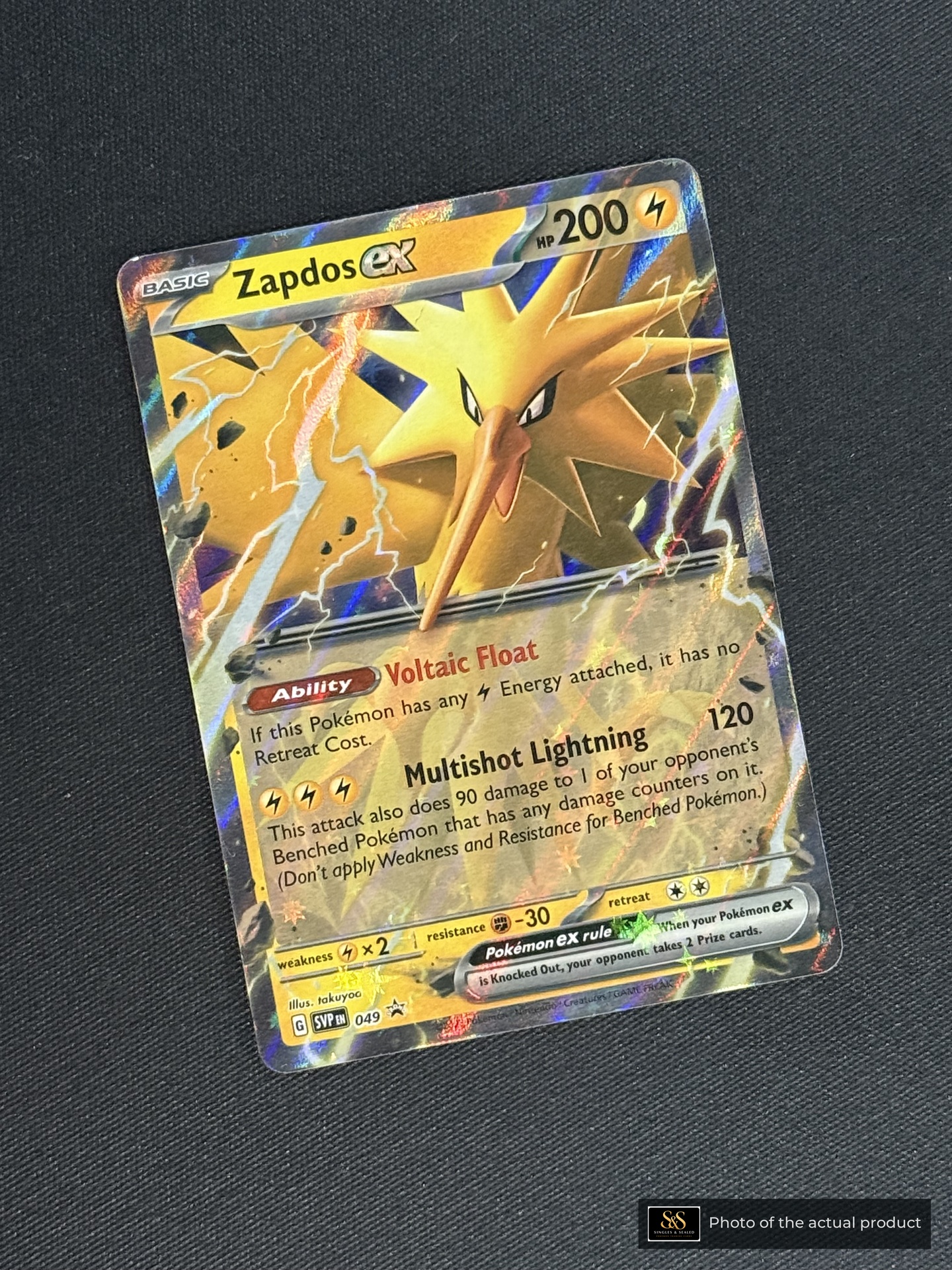 Zapdos ex — echte voorzijde