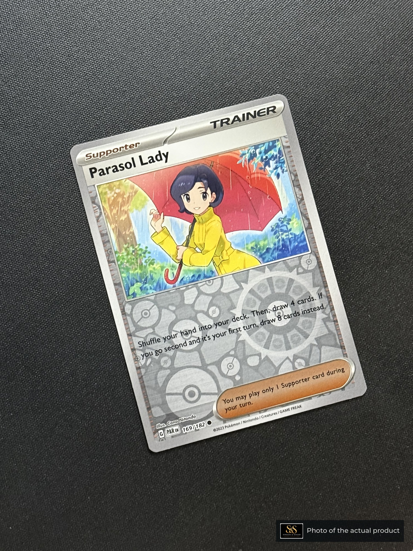 Parasol Lady — echte voorzijde