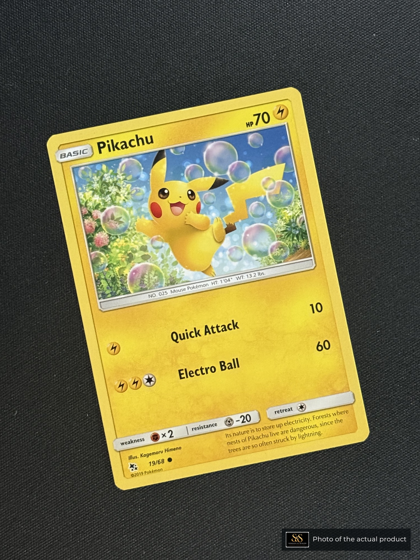 Pikachu — echte voorzijde